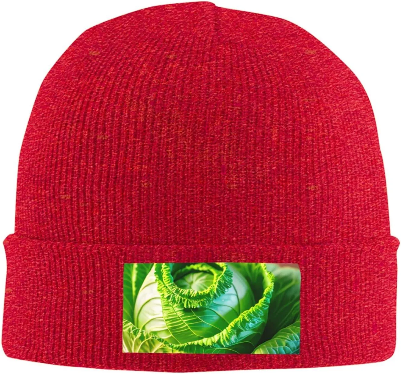 Our Bright Cabbage Print Knitted Hats are Not Only Warm But Also Fashionable (6 Colors)