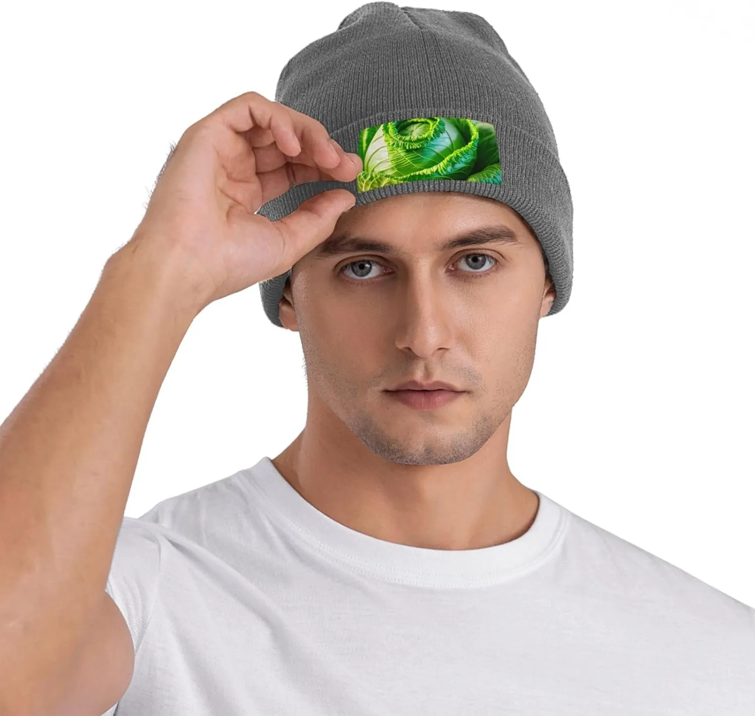 Our Bright Cabbage Print Knitted Hats are Not Only Warm But Also Fashionable (6 Colors)