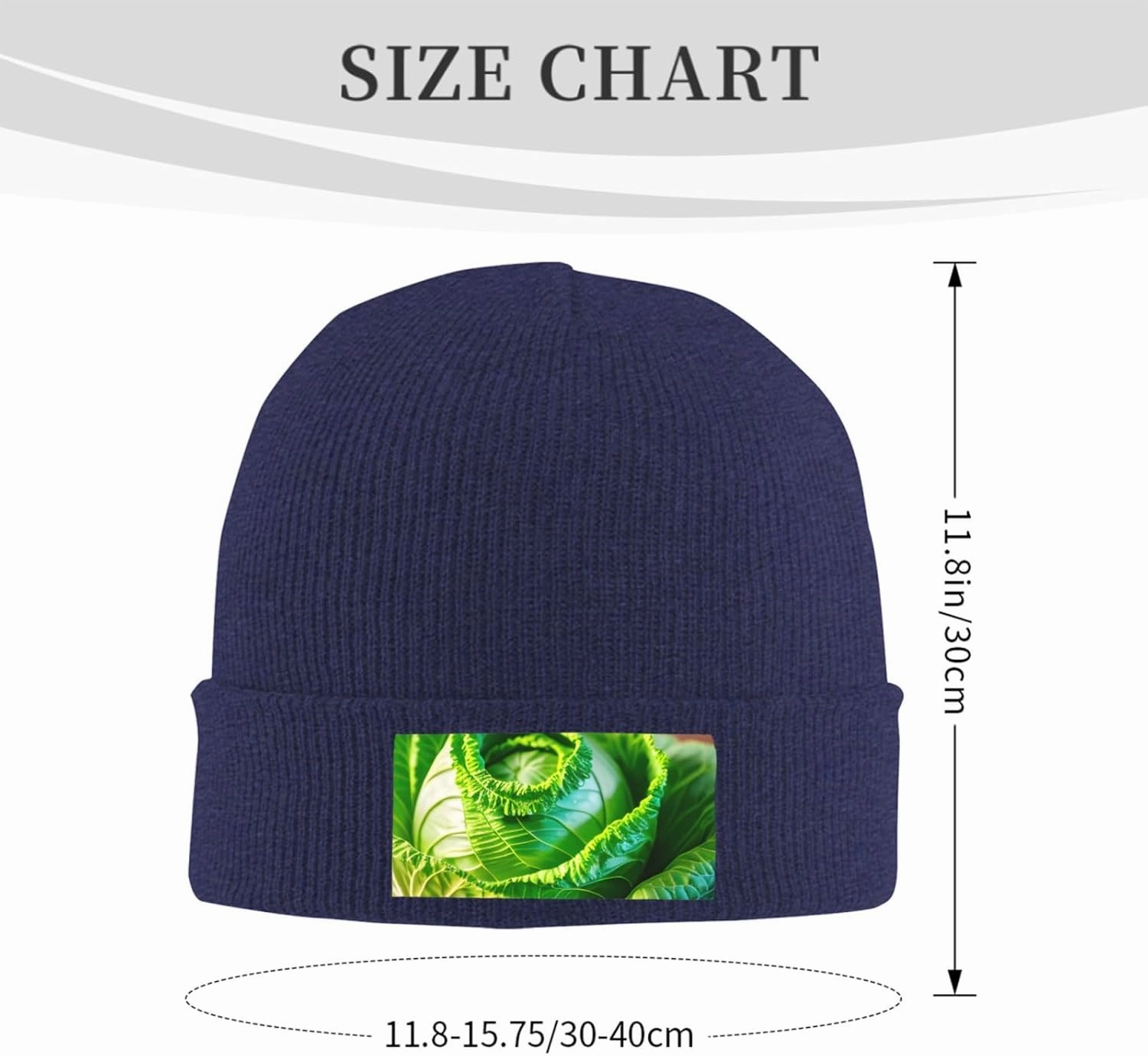 Our Bright Cabbage Print Knitted Hats are Not Only Warm But Also Fashionable (6 Colors)
