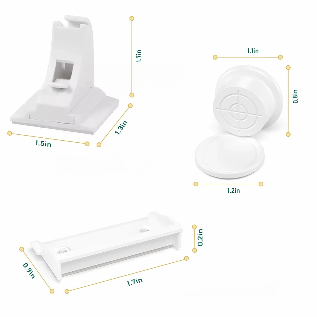 Pack of 12 Magnetic Baby Cabinet Locks for Child Safety with 3 Keys, 3M Adhesive Easy Installation, Baby Proofing Magnetic Locks for Cabinets and Drawers