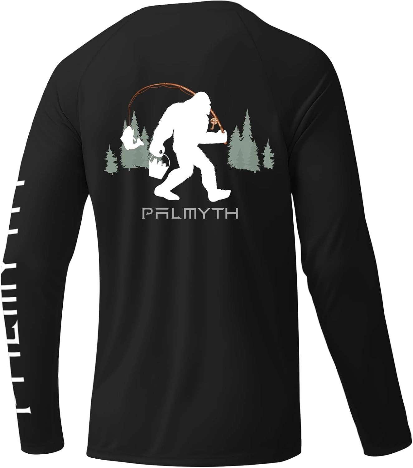 Palmyth Fishing Shirts for Men Long Sleeve Sun Protection Shirts UV UPF 50  T-Shirt Quick Dry