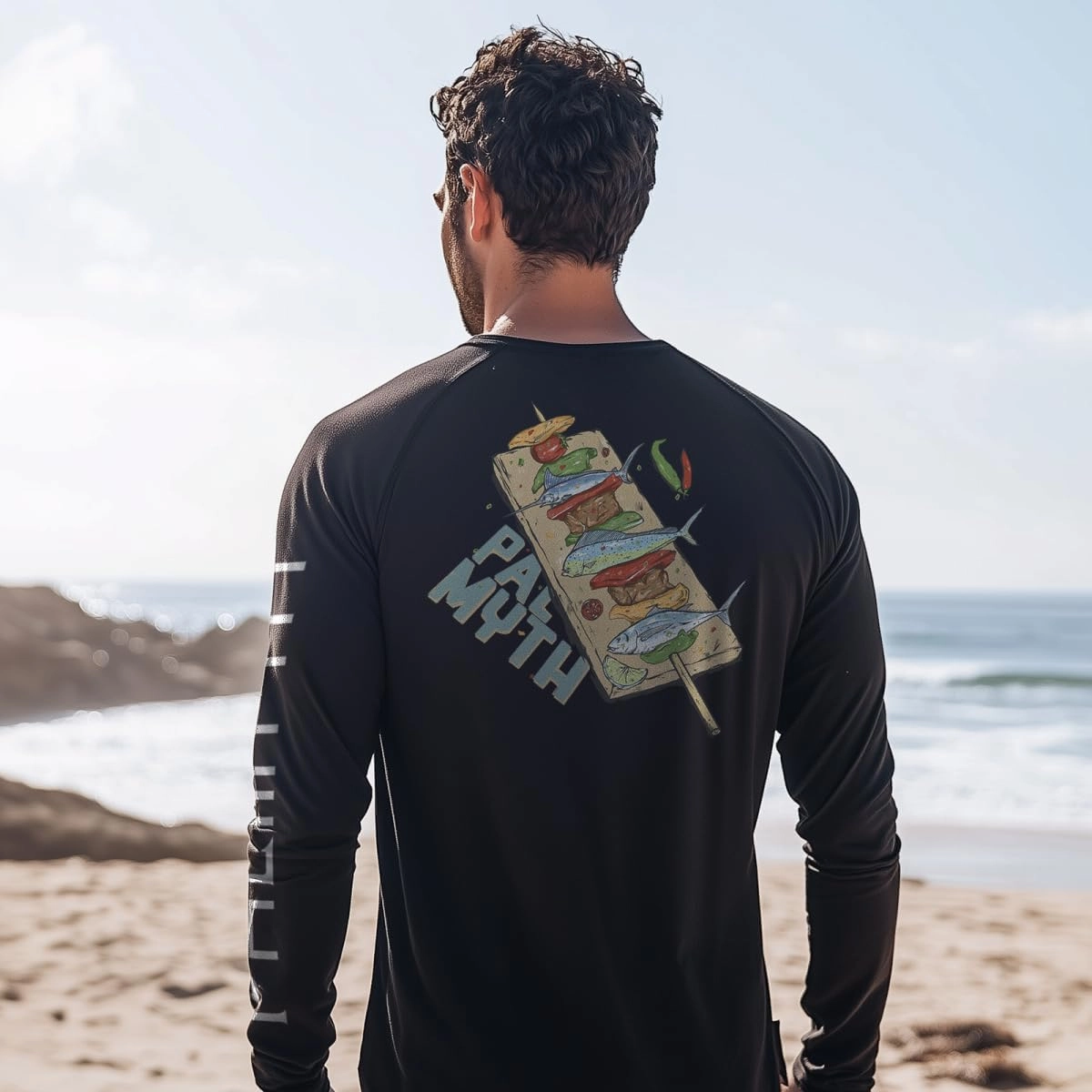Palmyth Fishing Shirts for Men Long Sleeve Sun Protection Shirts UV UPF 50  T-Shirt Quick Dry