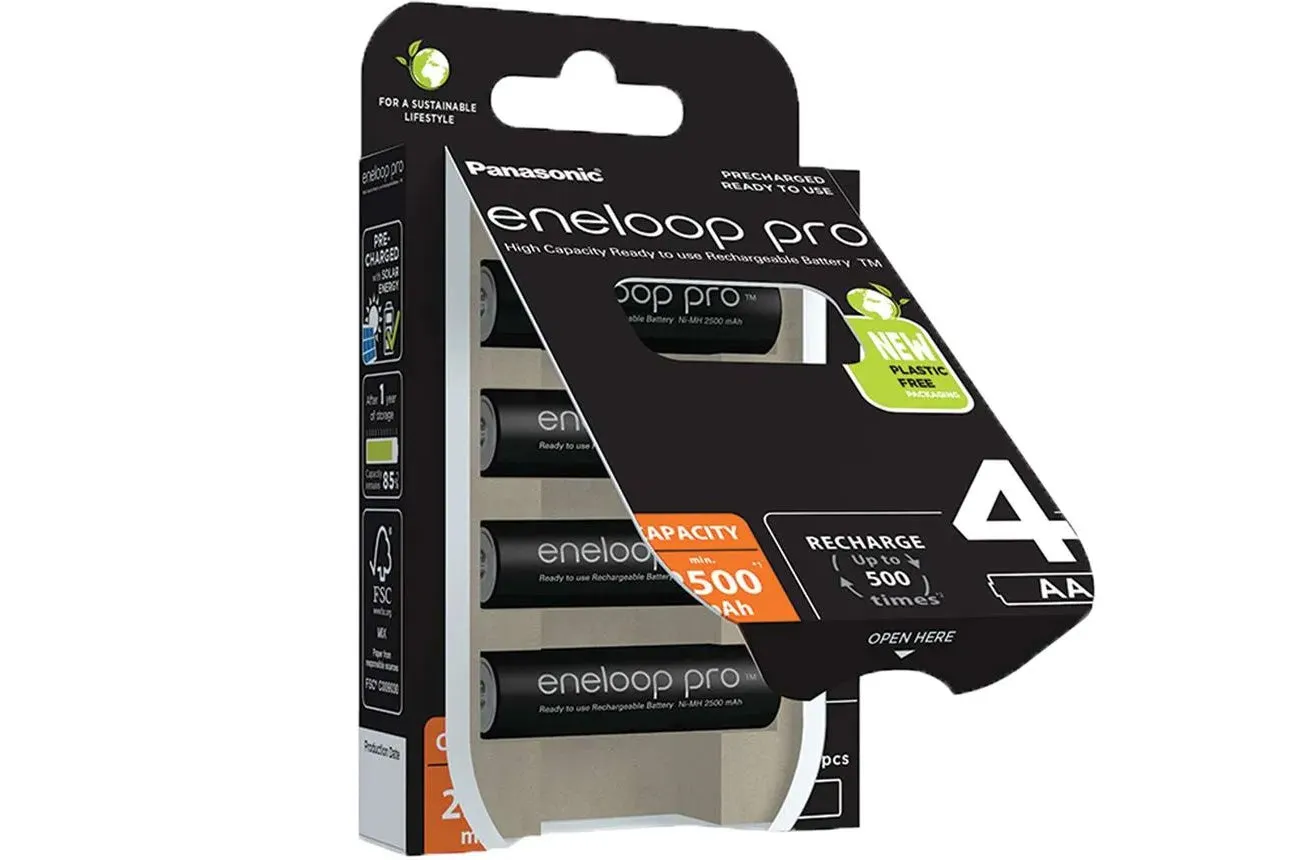 Panasonic ENELOOP PRO 1.2V 2500mAh Ni-Mh AA Rechargeable Batteries - Pack of 8