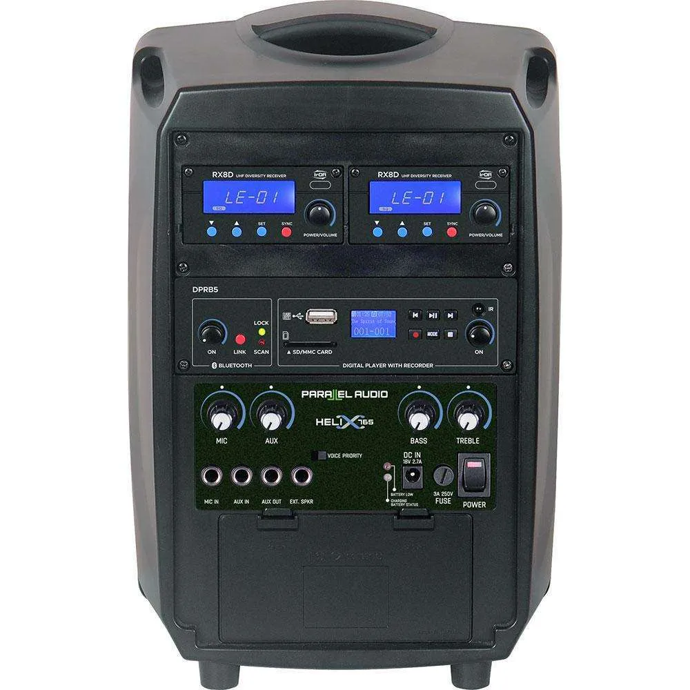 Parallel Audio HELIX-765 70W Lithium-ion Battery Powered Portable PA System