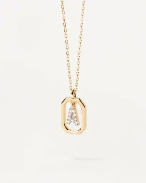 PDPAOLA Mini Letter A Necklace