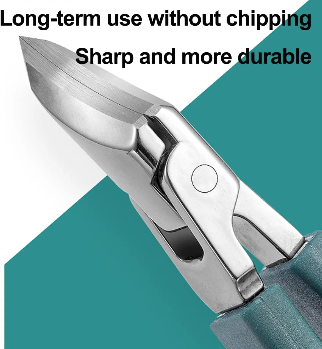 Pefctiordent Toenail Clippers,Chiclify Nail Clipper,Pefctiordent Eagle Beak Angled Nail Clippers 3-Piece Set,Wide Jaw Opening Anti-Splash Slanted Nail Clipper for Thick & Ingrown Nails (Green 1pcs)