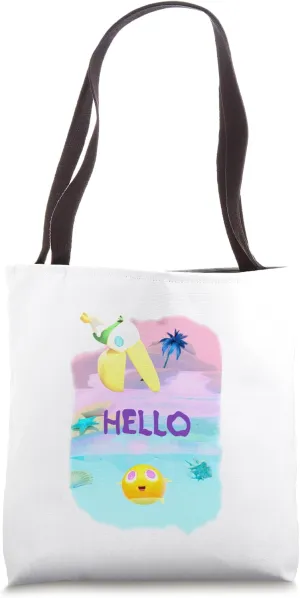Peter the Pelican and Goldee Greet You Bright! Tote Bag