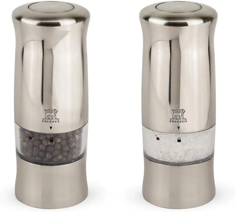 Peugeot Zeli Electric Salt & Pepper Mill Set