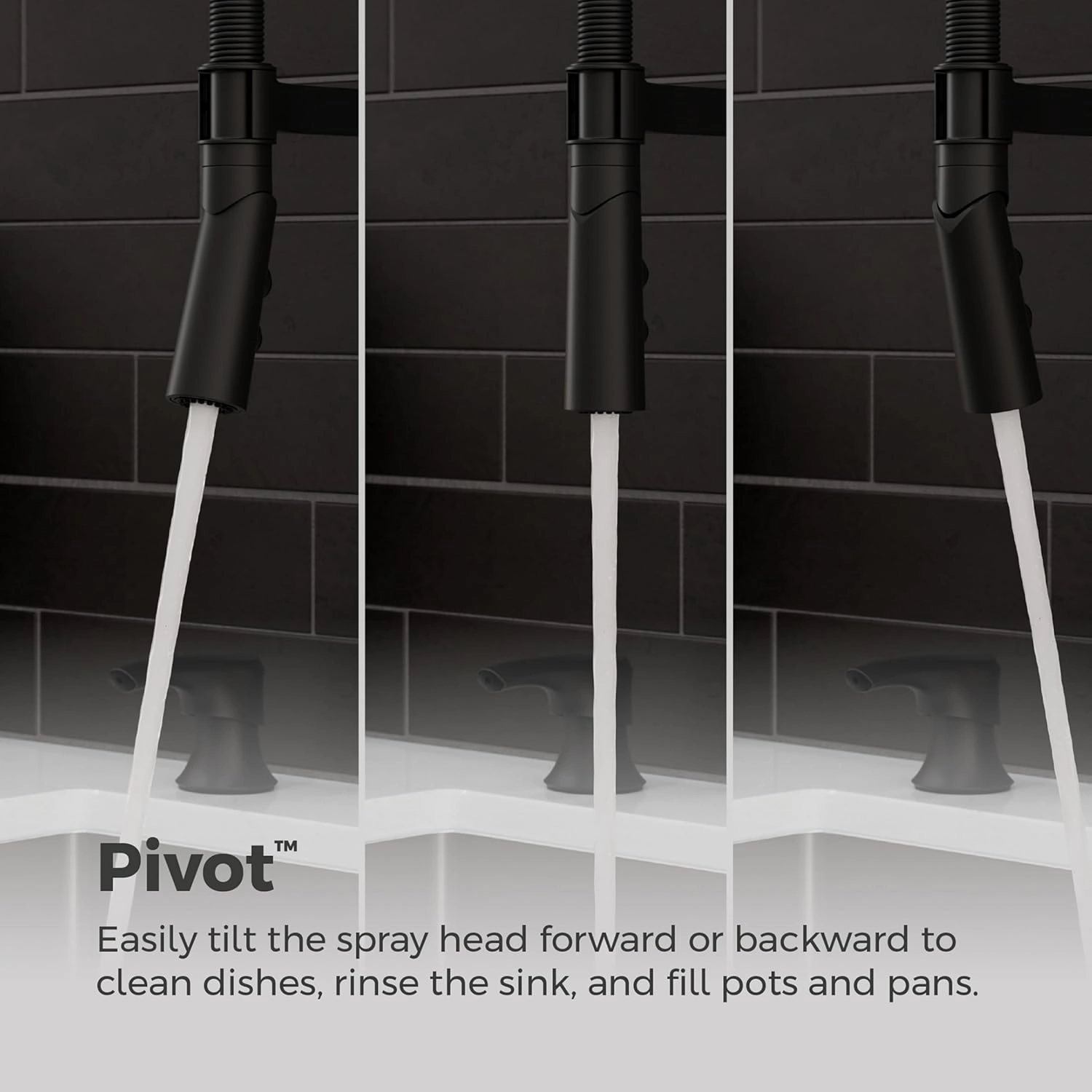 Pfister Ceylon Commercial Culinary Kitchen Faucet with Pull Down Sprayer and Soap Dispenser, Single Handle, High Arc, Spot Defense Matte Black Finish, F5297CLOCSDB