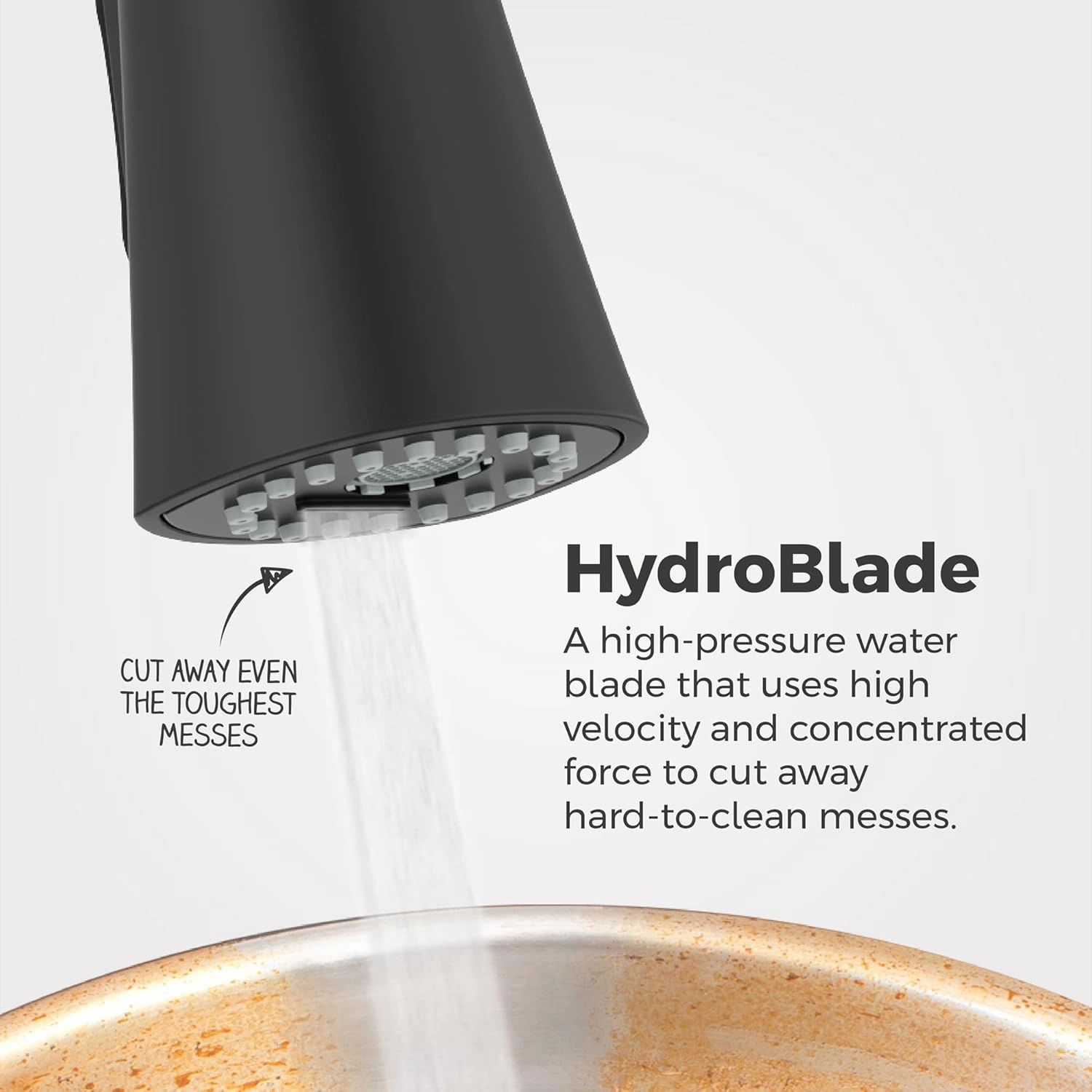 Pfister Talega Kitchen Faucet with Pull Down Sprayer, Single Handle, High Arc, Matte Black Finish, F5297TEB