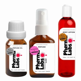 Pheromone Perfume Gift Bundle: Perfume, Body Oil and Body Lotion (3 items) - for Her [Attract Men]