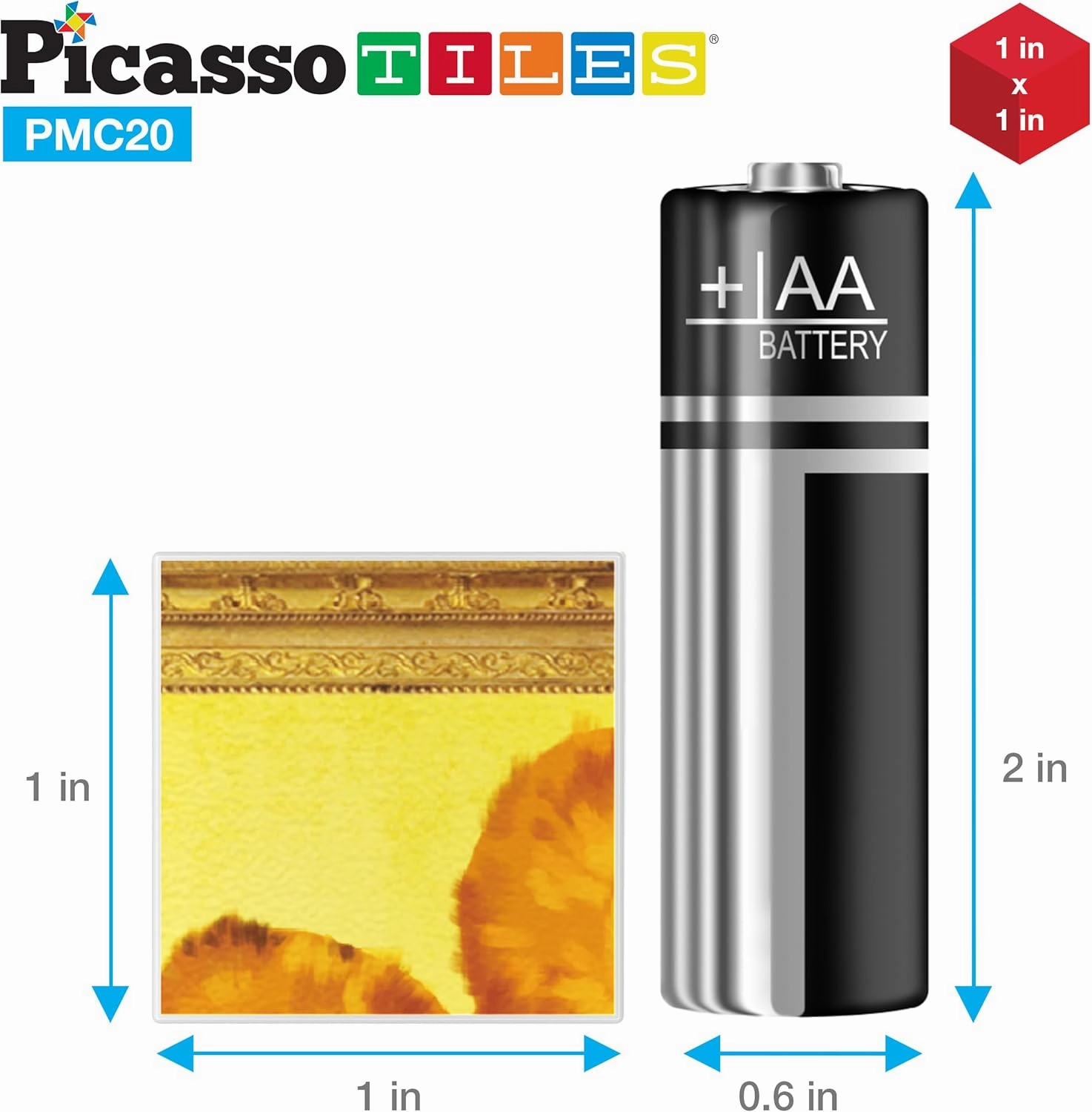 PicassoTiles 1” Magnetic Puzzle Building Cubes Blocks for kids, Van Gogh puzzle, Mona Lisa Hand puzzle, kids toys 3  year old boy girl, STEM toys, Toddler, Teen,Young Explorers,Educational Popular Art