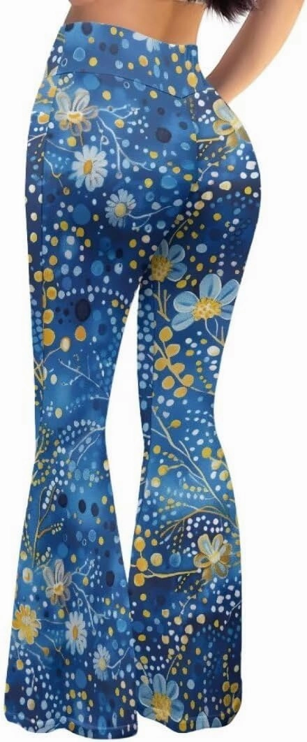 Pinupub Women Bootcut Yoga Pants Tummy Control High Waisted Wide Leg Casual Flared Leggings