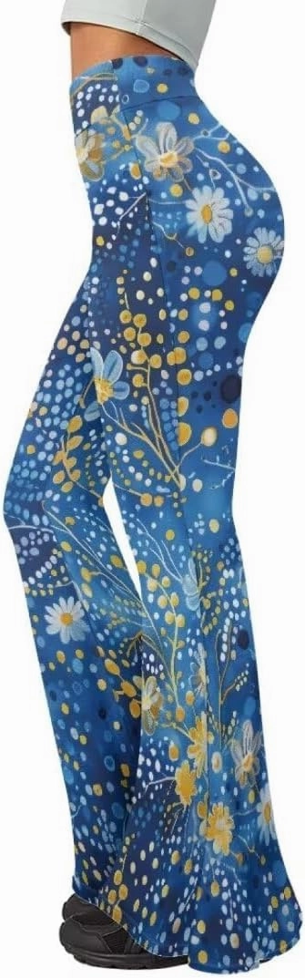 Pinupub Women Bootcut Yoga Pants Tummy Control High Waisted Wide Leg Casual Flared Leggings