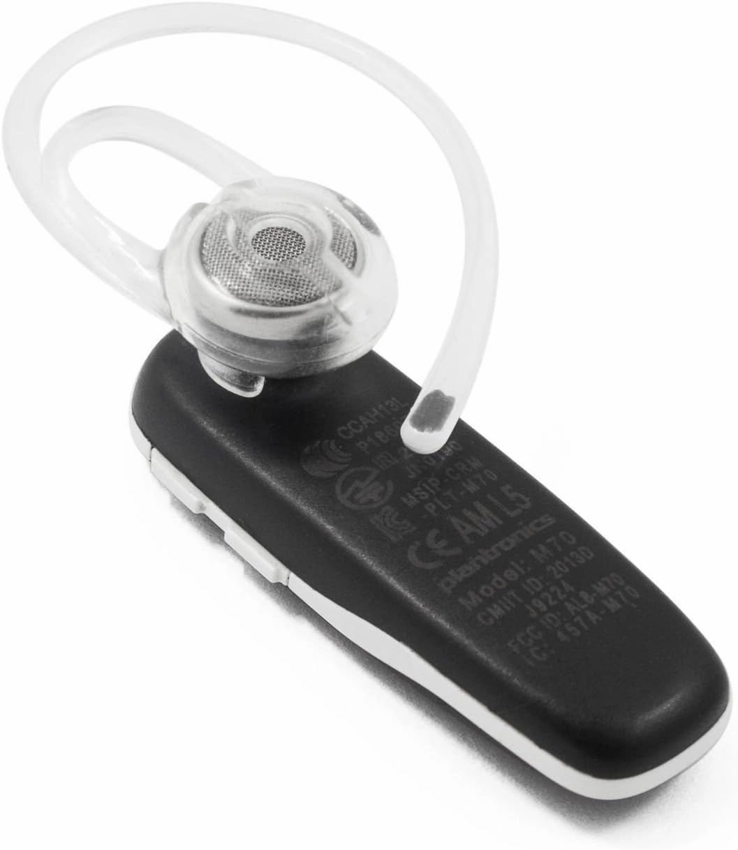 Plantronics 200739-01 M70 Bluetooth Headset - Retail Packaging - Black