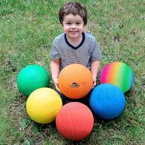 Playground Balls 8.5 Inch, Kickball Dodgeball for Kids and Adults - Bouncing Dodge Ball, Handball, Square Game for Outdoor & Indoor   Free Pump & Mesh Bag