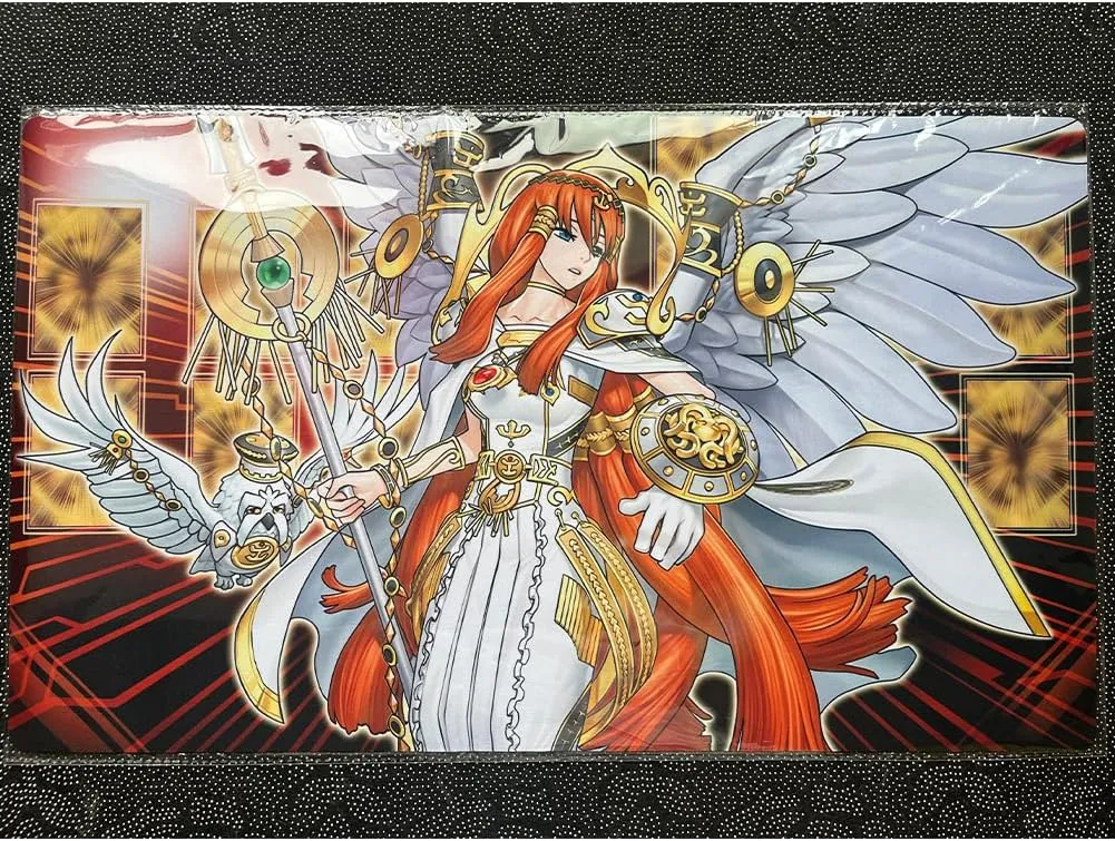 Playmat Kurikara Divincarnate Purrely TCG CCG OCG Trading Card Game Mat 600X350mm   Free Bag (D0007) (Minerva, The Exalted Lightsworn D586)