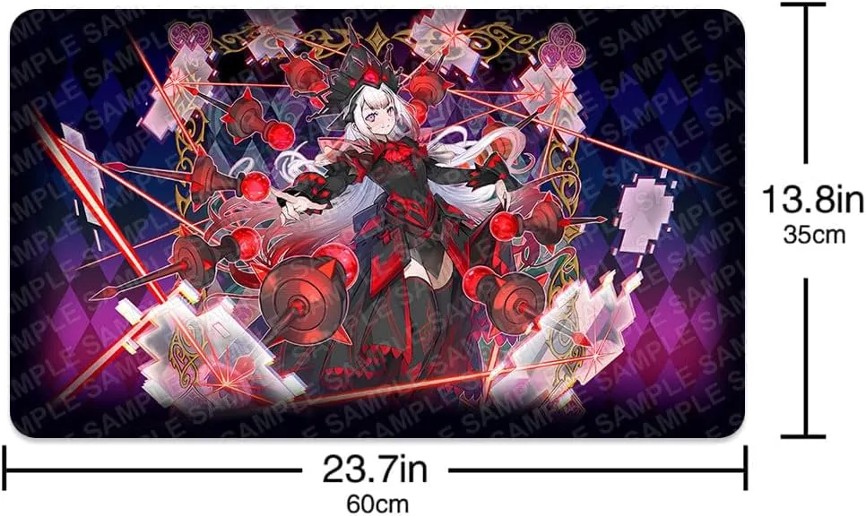 Playmat Sky Striker Six Samurai The Legendary Exodia Incarnate TCG CCG OCG Trading Card Game Mat 600X350mm   Free Bag (D0007) (M∀LICE Malice 499)