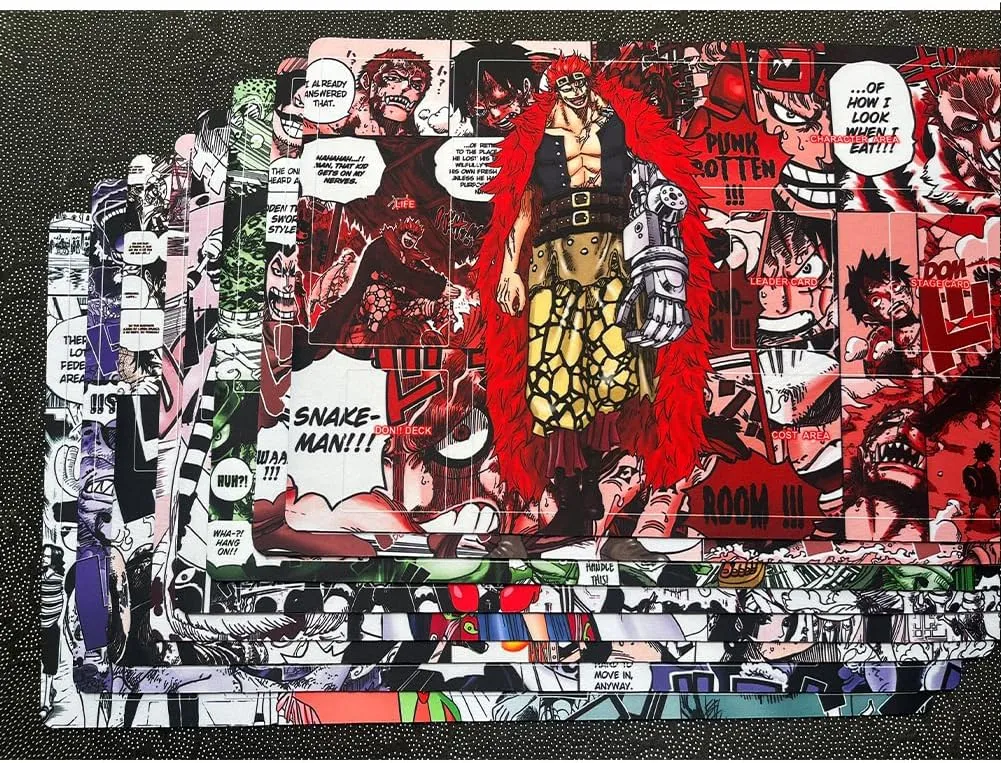 Playmat Trading Card Game OPCG Mat CCG MTG Playmat TCG Card Game Table Mat Mouse Pad 600X350mm   Free Bag (H007) (Bonney H251)
