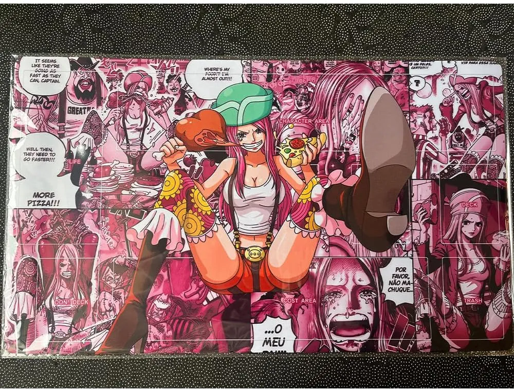 Playmat Trading Card Game OPCG Mat CCG MTG Playmat TCG Card Game Table Mat Mouse Pad 600X350mm   Free Bag (H007) (Bonney H251)