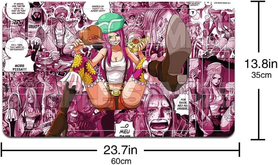 Playmat Trading Card Game OPCG Mat CCG MTG Playmat TCG Card Game Table Mat Mouse Pad 600X350mm   Free Bag (H007) (Bonney H251)