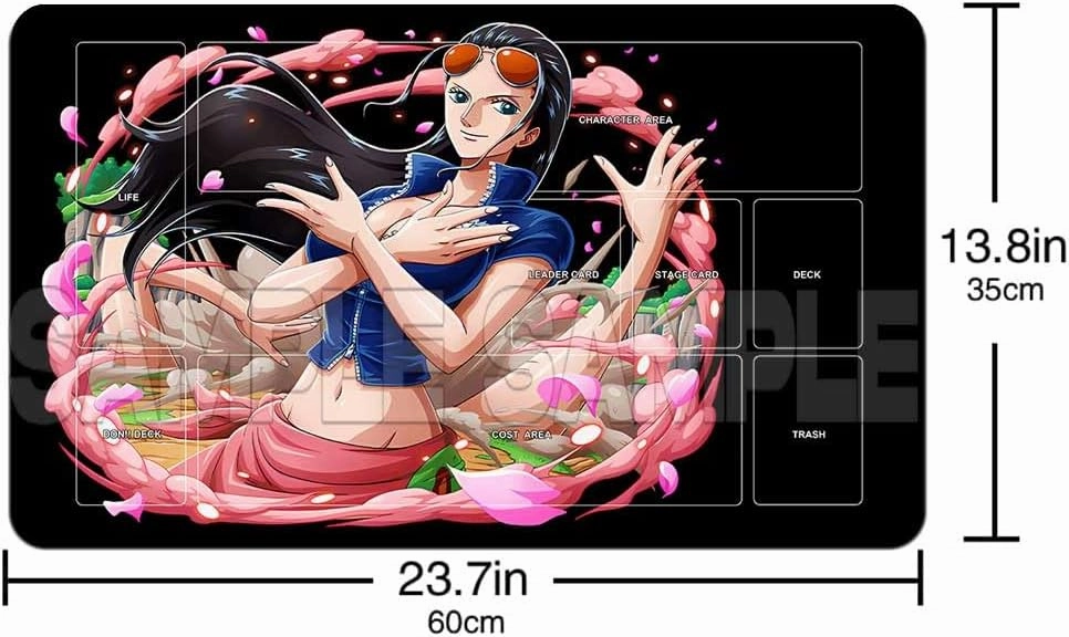 Playmat Trading Card Game OPCG Mat CCG MTG Playmat TCG Card Game Table Mat Mouse Pad 600X350mm   Free Bag (H005) (Robin 93)