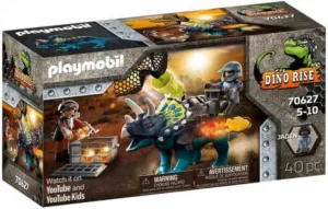 Playmobil Dino Rise Triceratops: Battle for The Legendary Stones