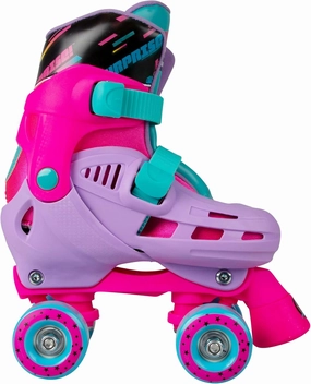 PlayWheels LOL Surprise Quad Skates for Children – Trendy Design Inspired by Popular LOL Dolls – Available in Junior Sizes J10-J13 – Ideal for Fun Indoor and Outdoor Skating Activities