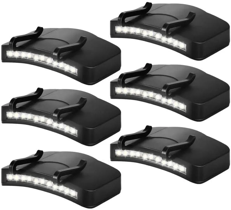 Pocketman 11 LED Clip On Cap Light Hat Light Battery Operated Light for Fishing Camping Running for Cycling Hiking and Other Outdoor Activities (6)