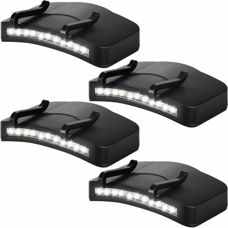 Pocketman 11 LED Clip On Cap Light Hat Light Battery Operated Light for Fishing Camping Running for Cycling Hiking and Other Outdoor Activities (4)