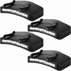 Pocketman 11 LED Clip On Cap Light Hat Light Battery Operated Light for Fishing Camping Running for Cycling Hiking and Other Outdoor Activities (4)
