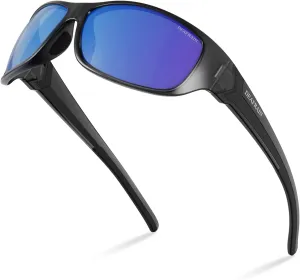 Polarized Sports Sunglasses for Men Women Driving Fishing Cycling Running UV Protection