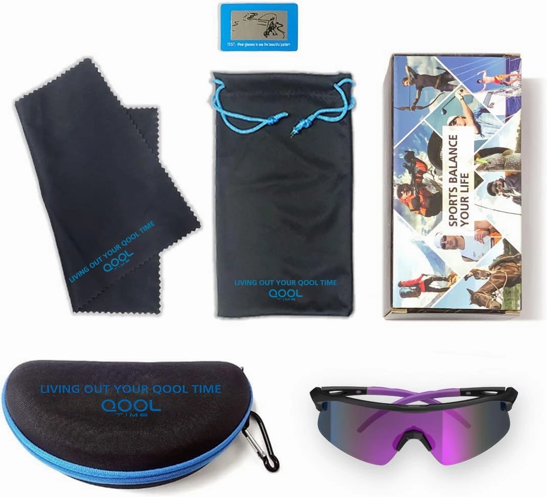 Polarized Cycling Sunglasses for Women and Men, Golfing Running Volleyball MTB and Outdoor sports