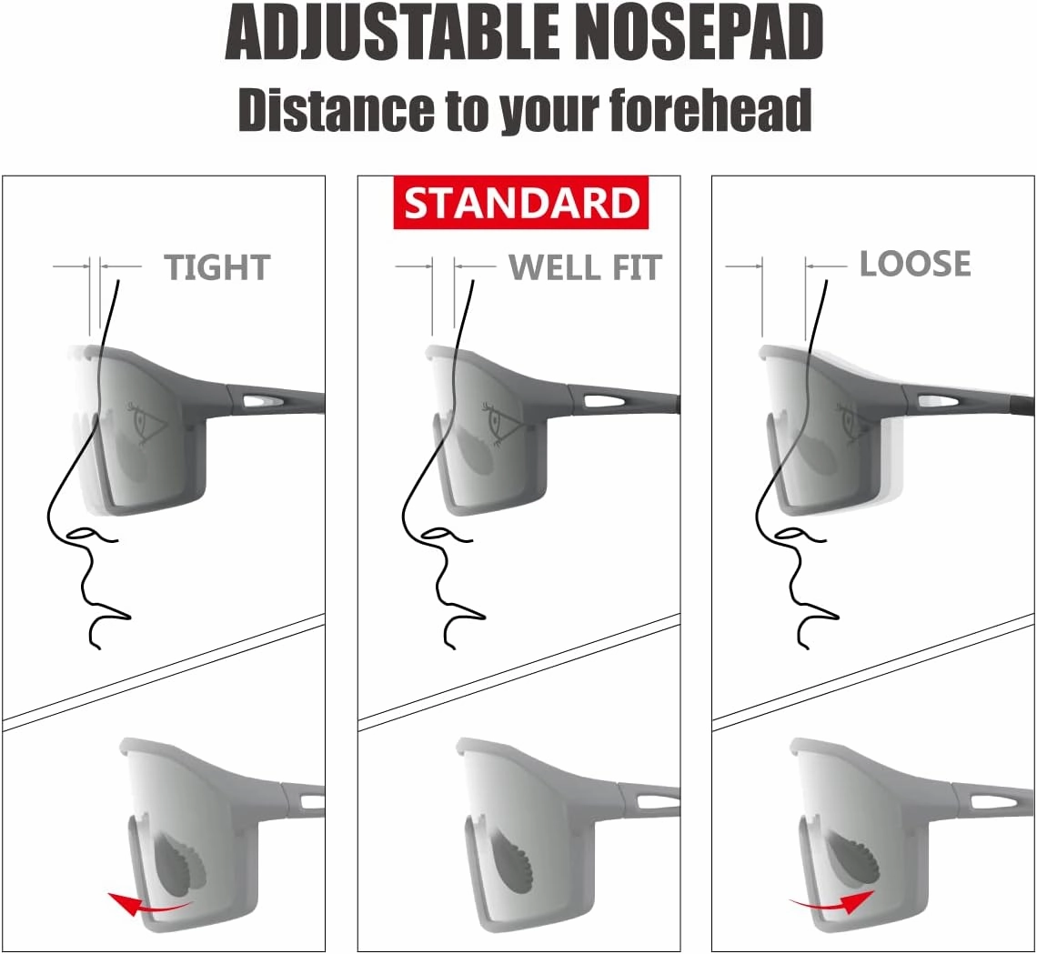 Polarized Cycling Sunglasses for Women and Men, Golfing Running Volleyball MTB and Outdoor sports