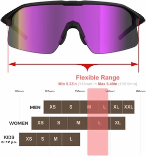 Polarized Cycling Sunglasses for Women and Men, Golfing Running Volleyball MTB and Outdoor sports