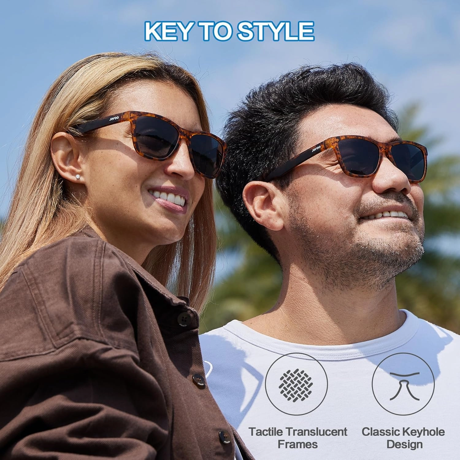 Polarized Sports Sunglasses for Women Men Running Retro Trendy Sun Glasses UV400 Protection Tangle Free