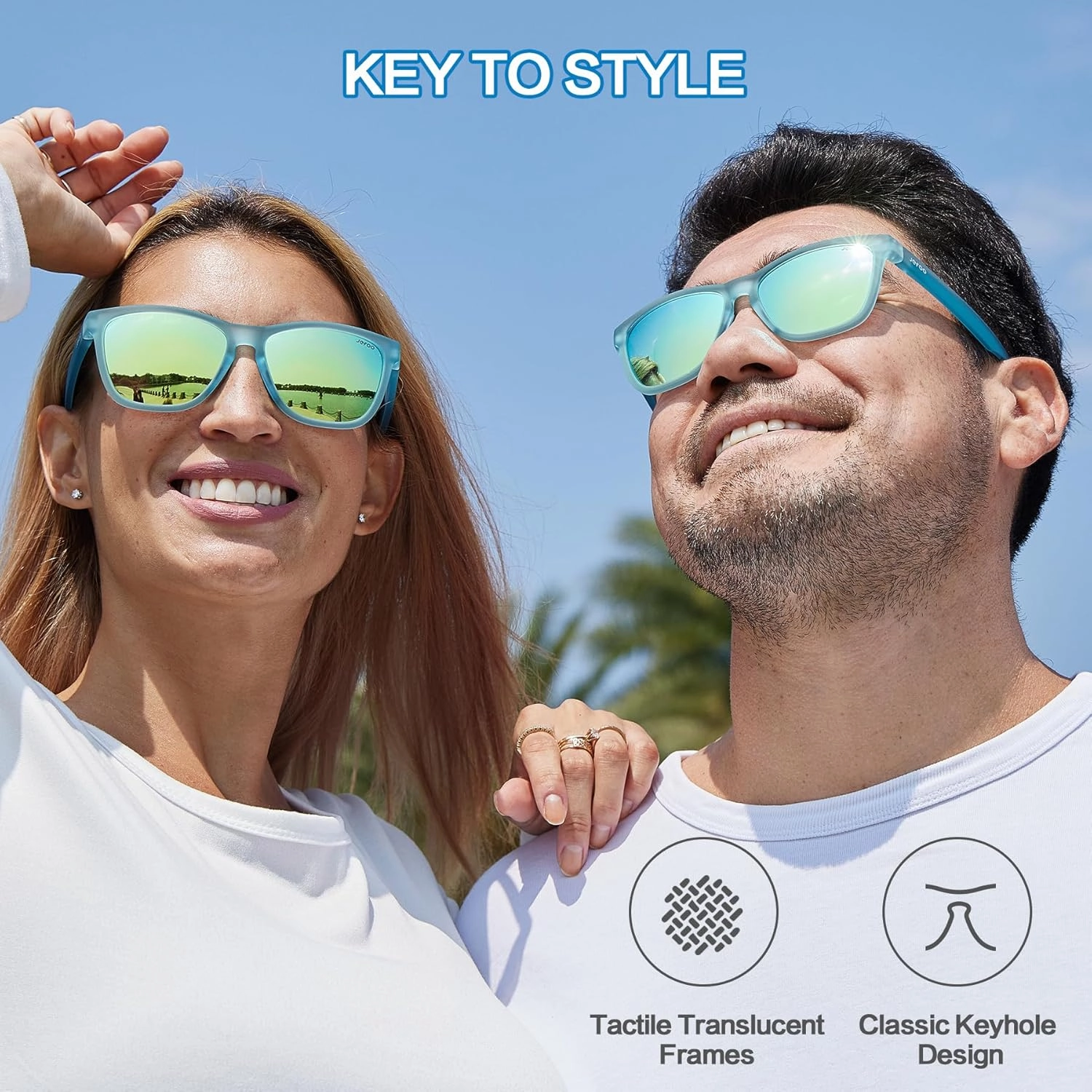 Polarized Sports Sunglasses for Women Men Running Retro Trendy Sun Glasses UV400 Protection Tangle Free
