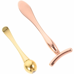 POPETPOP 2sets Eye Massage Roller Sticks Shaped Bar for Eye Application Skin Care Easy to Use Massage Tool for Women