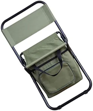 Portable Folding Chair with Cooler Versatile Ice Bag Fishing Chair for Outdoor Activities Durable Construction for Camping Sports Events Travel