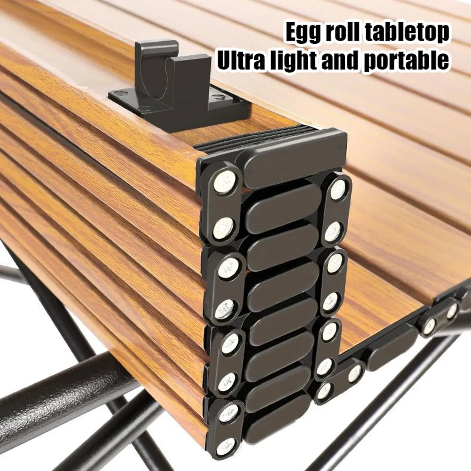 Portable Lightweight Folding Table and Seats, Folding Picnic Table with Chairs Set, Picnic Carbon Steel Family Table Chair Set with Storage Bag for Outdoor Garden