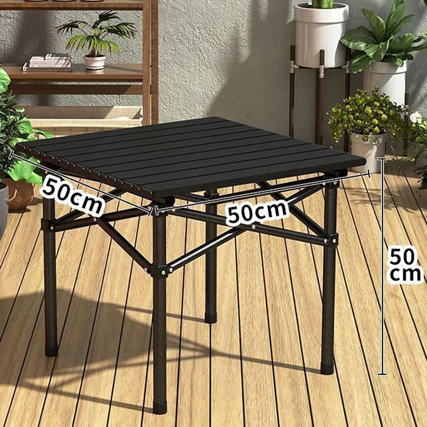 Portable Lightweight Folding Table and Seats, Folding Picnic Table with Chairs Set, Picnic Carbon Steel Family Table Chair Set with Storage Bag for Outdoor Garden