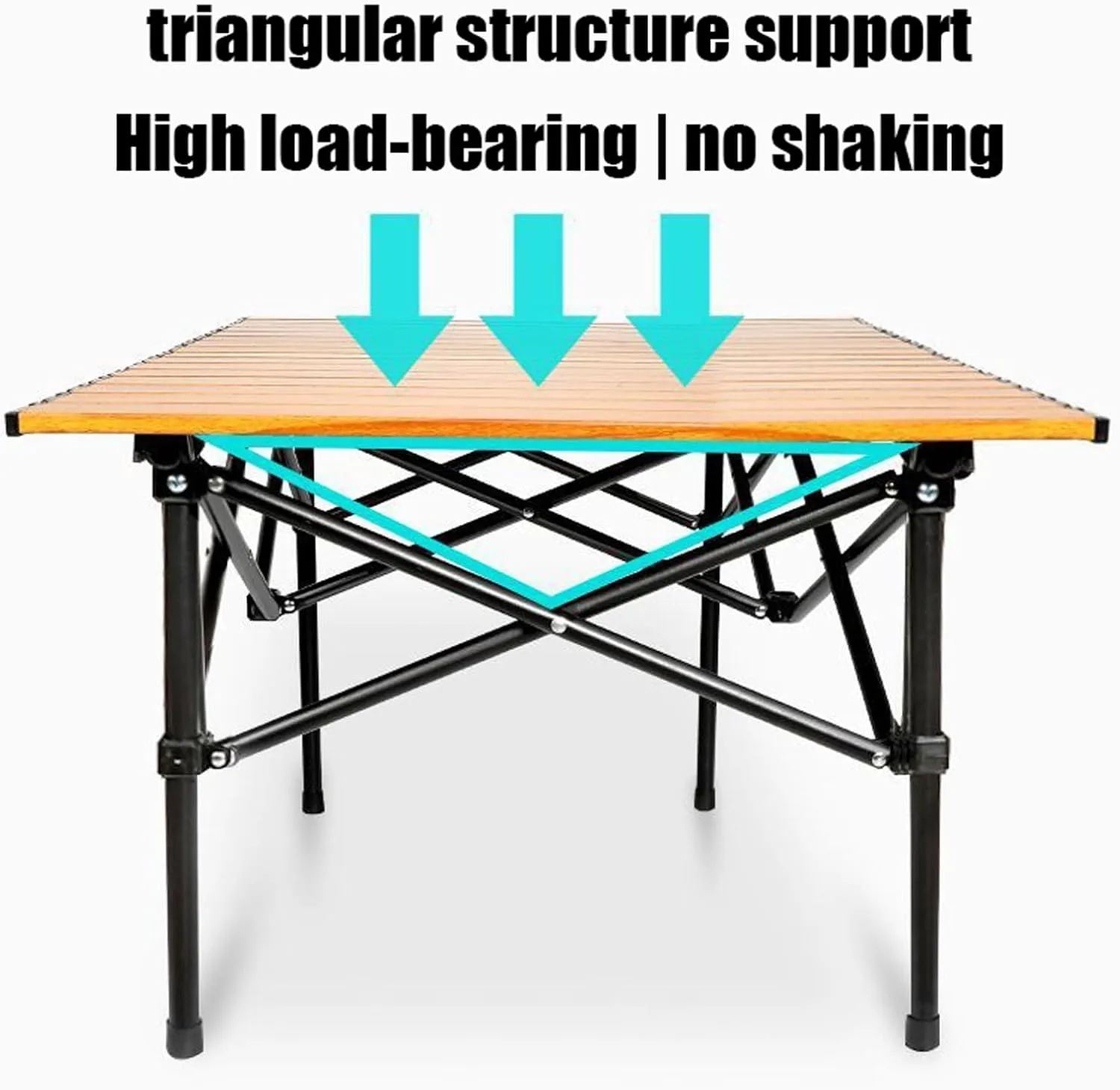 Portable Lightweight Folding Table and Seats, Folding Picnic Table with Chairs Set, Picnic Carbon Steel Family Table Chair Set with Storage Bag for Outdoor Garden
