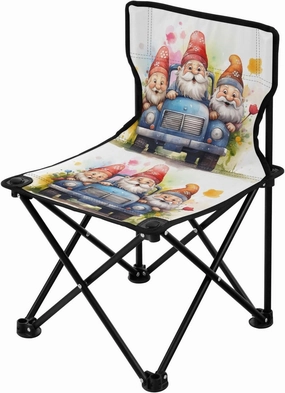 Portable Camping Folding Chairs Foldable Chair Small Gnome Dwarf Car Lightweight Backpacking Outdoor Outside Fishing