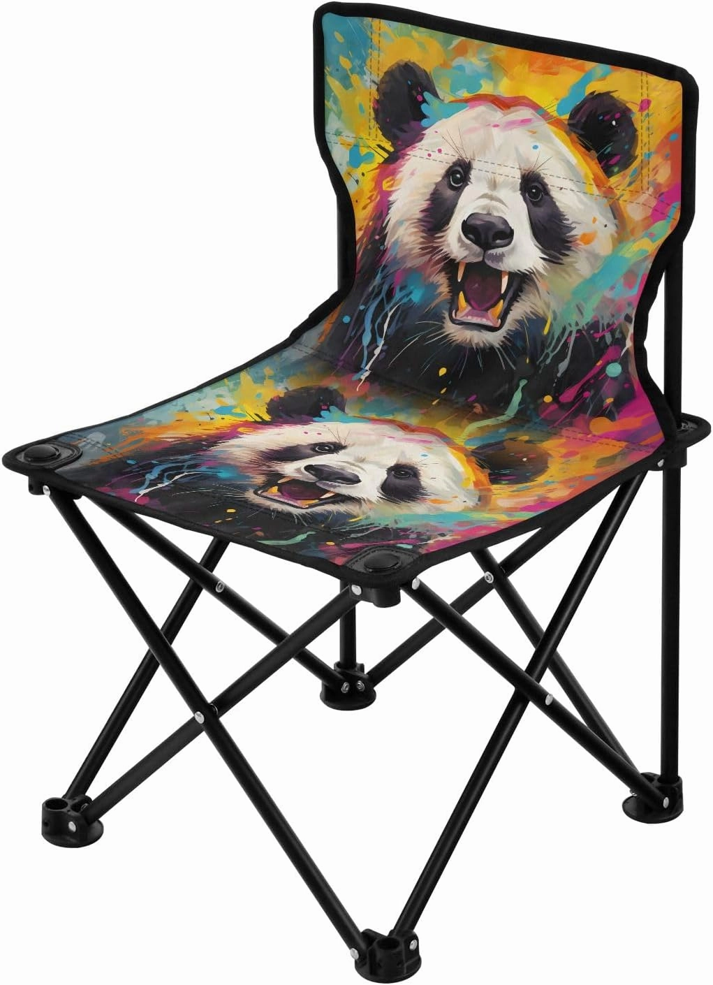 Portable Camping Folding Chairs Foldable Chair Small Panda Colorful Lightweight Backpacking Outdoor Outside Fishing