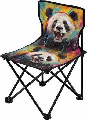 Portable Camping Folding Chairs Foldable Chair Small Panda Colorful Lightweight Backpacking Outdoor Outside Fishing