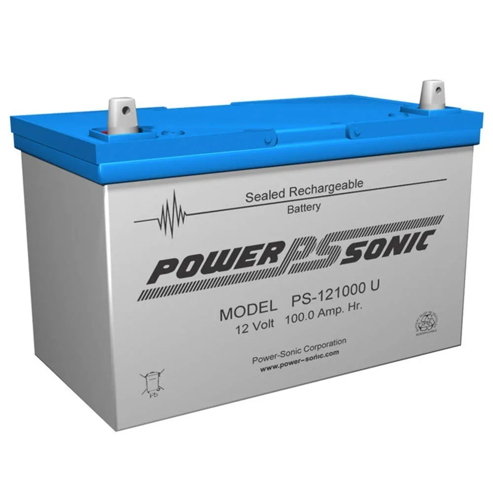 Power Sonic PS-121000U 12 Volt, 100 AH Rechargeable Lead Acid Battery
