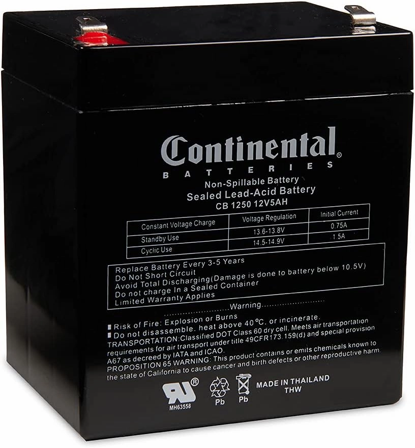 Power Sonic PS-1250-F1 Battery (Replacement)