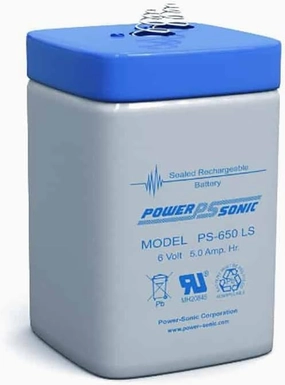 Power-Sonic PS-650 LS ~ Rechargeable SLA Battery 6v 5ah