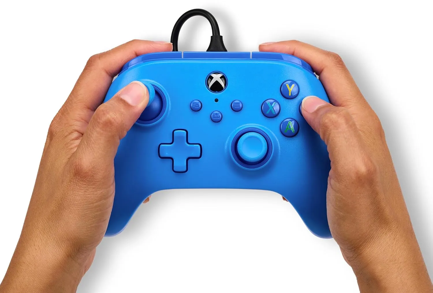 PowerA Wired Controller for Xbox Series X|S - Blue, gamepad, video game/gaming controller, works with Xbox One, Officially Licensed