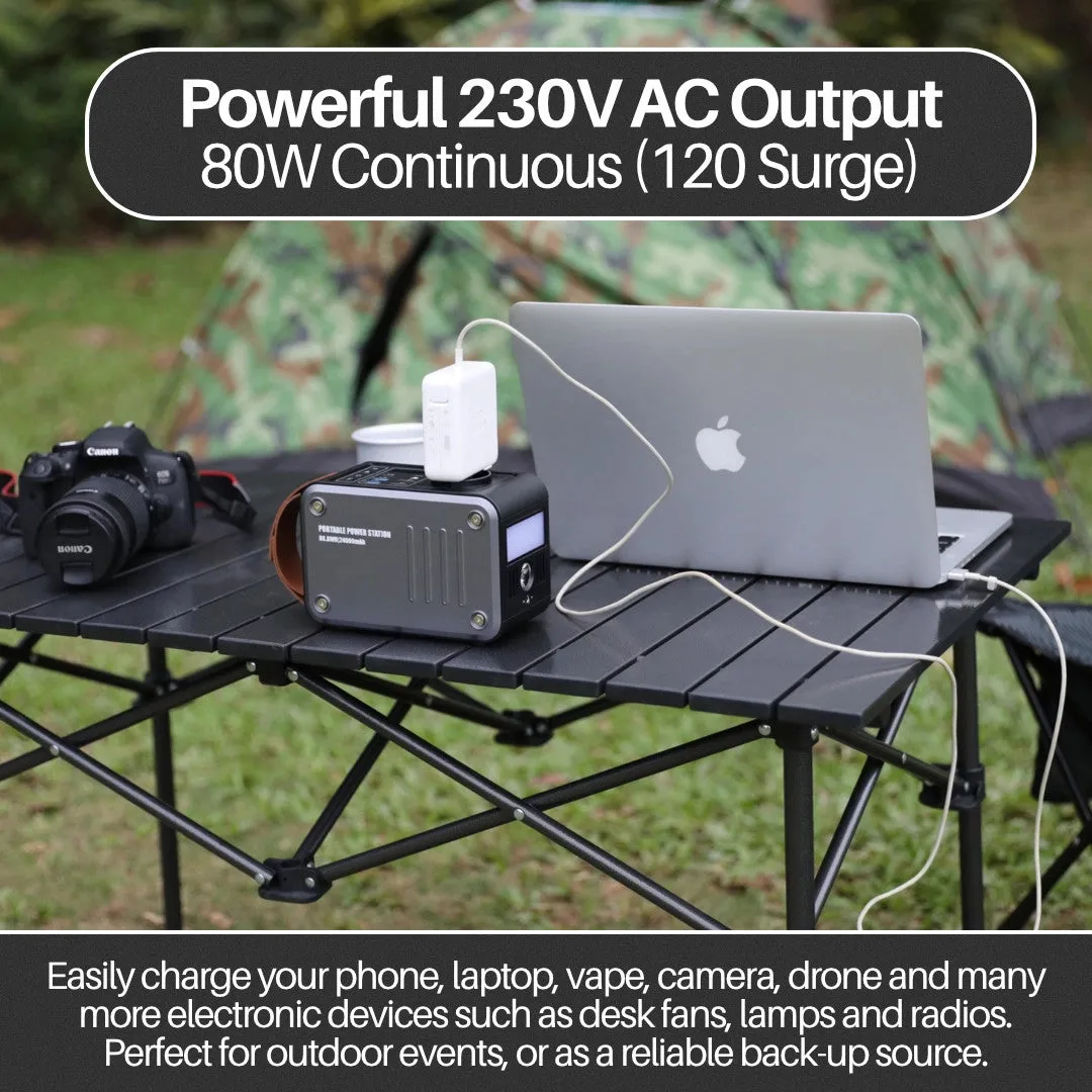 PPT Powerpack Lite 88Wh 80W AC/DC Output Rechargeable Portable Power Station